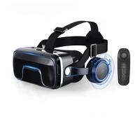 Lunettes VR, réalité virtuelle 3D, casque intégré, compatibles avec les smartphones de 4,7 à 7,2 pouces, qualité d'image HD, noir