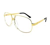 Lunettes VUE KAZAL Transparent Mixte Pilote MÉTAL Flow SWAG Masque Carrera OR