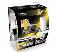 LUNEX H8 SUPER YELLOW Ampoules Halogenes Phare Feu de brouillard Jaunes 708 12V 35W PGJ19-1 2300K duobox (2 pièces)