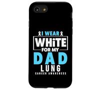 Lung Cancer Awareness T-Shirt - I Wear White for My Dad Coque pour iPhone SE (2020) / 7/8