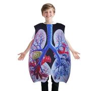 Lung Costume Kids Adults - Educational Role Play Outfit, Anatomy Demonstration Wear, Carnival Stage Performance Masquerade Parties Science Classroom Teaching, Realistic Human Lung Costume for Fun Lear