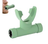 Lung Exerciser, Adjustable Breath Support Training Device, Compact Respiratory Fitness Equipment for Running, Swimming, Martial Arts, Sports and Daily Workout Routines, 2.99x2.48x1.1 Inches