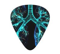 Lungs Under The Light Ensemble de médiators lisses et durables pour guitare acoustique, électrique et basse, cadeau parfait pour les amateurs de guitare et les musiciens