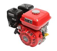 LUNICASHA 7,5 CV Moteur Thermique - 4 Temps Mini Moteur Thermique - 1 Cylindre Moteur à Essence avec Alarme d'Huile - Moteur Sur pied 212CC Refroidi Par Air