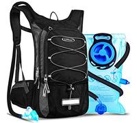 Lunidry 15L Sac à Dos d'hydratation avec vessie d'eau de 3L, Sac Trail Running pour Femme Homme, pour Randonnée Cyclisme Marathon VTT, Ajustables à Taille Sac à Dos d'eau avec système d'hydratation
