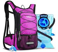 Lunidry 15L Sac à Dos d'hydratation avec vessie d'eau de 3L, Sac Trail Running pour Femme Homme, pour Randonnée Cyclisme Marathon VTT, Ajustables à Taille Sac à Dos d'eau avec système d'hydratation