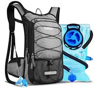 Lunidry 15L Sac à Dos d'hydratation avec vessie d'eau de 3L, Sac Trail Running pour Femme Homme, pour Randonnée Cyclisme Marathon VTT, Ajustables à Taille Sac à Dos d'eau avec système d'hydratation