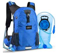 Lunidry Sac à Dos d'hydratation avec vessie d'eau de 2L, 20L Imperméable Ajustables à Taille Sac à Dos d'eau avec système d'hydratation pour Femme Homme Course Cyclisme Randonnée Trail Running Voyage