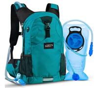 Lunidry Sac à Dos d'hydratation avec vessie d'eau de 2L, 20L Imperméable Ajustables à Taille Sac à Dos d'eau avec système d'hydratation pour Femme Homme Course Cyclisme Randonnée Trail Running Voyage