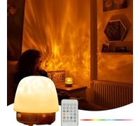 Lunie Lampe, Night Light & Bluetooth Noise Machine, Ocean Wave Projecteur Light avec haut-parleur, 16 couleurs et 4 modes de bruit blanc, changement de lampe avec télécommande pour le bureau A