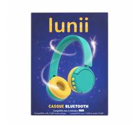 Casque Bluetooth Lunii Vert et Jaune pour baladeur Flam Multicolore