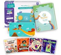 Lunii - Coffret Aventures Fantastiques - Ma Fabrique à Histoires + 4 Livres Audio AU Choix + Carnet d’activités 48 Pages - Enfants 3-8 Ans - Conteuse fabriquée en France