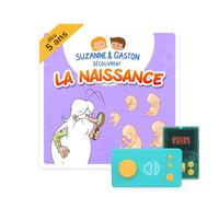 Lunii - Coffret Suzanne & Gaston découvrent la naissance - Livre audio interactif de 1h47 à écouter dés 5 ans sur Ma Fabrique à Histoires