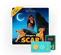 Lunii - Défi Vilain : Echappe à Scar - Livre Audio interactif en français - durée 0h37- dès 5 Ans à écouter sur Ma Fabrique à Histoires ou FLAM, Orange, Blanc