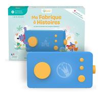 Lunii - Ma Fabrique à Histoires Bleue - Conteuse Interactive 3-8 ans - Livre audio de 24 histoires 2h30 - Fabriquée en France
