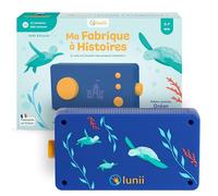 Lunii - Ma Fabrique à Histoires édition limitée Océan + 1h41 d'histoires à Composer incluses à télécharger, Boîte à Histoires Interactive pour Enfants de 3 à 8 Ans - Conteuse fabriquée en France