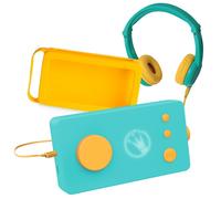 Console Educative - LUNII - Ma Fabrique à Histoires - Casque audio vert - Coque jaune - 24 histoires