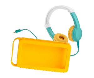 Lunii - Pack Accessoires Casque Audio pour Enfant dès 3 Ans + Coque Jaune pour conteuse Ma Fabrique à Histoires - Pack pour Voyage ou pour Le Quotidien