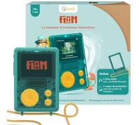 Lunii - Pack FLAM - Baladeur d'aventures audio interactives pour enfants de 7 à 11 ans et sa coque assortie verte - Livre...