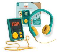 Lunii - Pack baladeur FLAM + Coque Antichoc + Casque Filaire, de 7 à 14 Ans | Coque de protection + casque enfant inclus, livre audio offert soit de 2h45 d'écoute, volume limité à 85 dB, pliable