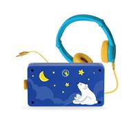 Lunii - Pack de Voyage Ma 1ère et Casque Audio Bleu Assorti - Boîte à Histoires + Casque Enfant + 2h30 d'histoires incluses à télécharger - Conteuse Fabriquée en France