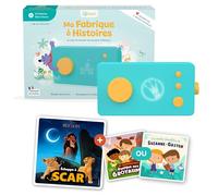 Lunii - Pack Ma Fabrique à Histoires Special Disney : Boite à Histoires + Livre Audio Défi Vilain Échappe à Scar + 1 Livre Audio au Choix - Conteuse Interactive Enfant 3-8 Ans