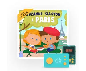 Lunii - Suzanne & Gaston à Paris - Livre Audio interactif en français - durée 1h07 - dès 3 ans à écouter sur Ma Fabrique à Histoires ou FLAM