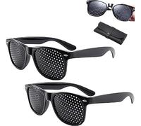 Lunisk Correction Glasses,Lunisk Vision Correction Glasses,Eyesight Improvement Care Exercise Eyewear Glasses,Unisex Eyesight Strengthening Pinhole glasses (2 pcs)