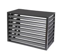 L'Unité De Climatisation Couvre L'Hiver Extérieur, Une Clôture pour Cacher Le Climatiseur, Une Couverture De Climatiseur Isolée, Un Support De Fleurs Extérieur à Persiennes, Durable, Antirouille ( Col