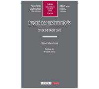 L'unité Des Restitutions - Etude De Droit Civil