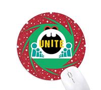 l'unité indépendante des Ã‰Tats - Unis Tapis de Souris Rouges Rondes Roues en Caoutchouc