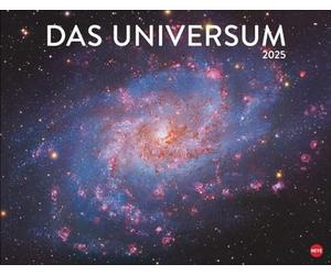 L'Univers Calendrier 2025 : calendrier photo avec galaxies spirales et planètes voisines. Calendrier mural 2025 format poster avec photos du télescope spatial Hubble.