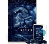 l'univers de la Nuit Étoilée Puzzle de 1000 pièces pour Adultes Puzzle de mémoire à Monter Lentement Cadeau créatif et agréable à réaliser 38x52cm