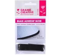 L'univers de Piwi Biais adhésif Tissu Noir