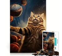 l'univers est Un Puzzle de Chats pour Adolescents, 1000 pièces, Jeu d'entraînement cérébral, Image Simple et Amusante à Assembler, Cadeau précieux 50x75cm