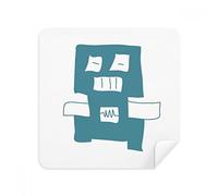 l'univers et Alien Bleu Robot Lunettes Chiffon de Nettoyage Nettoyant pour écran de téléphone en Daim Tissu 2 pcs