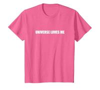 l'univers m'aime T-Shirt, Enfant, Rose Chiné, 4 Ans