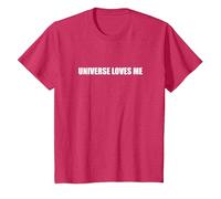 l'univers m'aime T-Shirt, Enfant, Rouge Chiné, 6 Ans