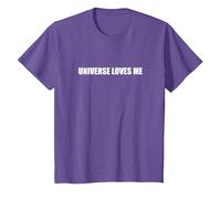 l'univers m'aime T-Shirt, Enfant, Violet Chiné, 2 Ans