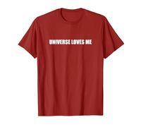 l'univers m'aime T-Shirt, Homme, Canneberge, 3XL