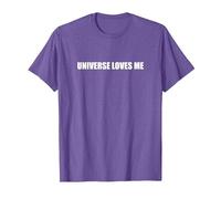 l'univers m'aime T-Shirt, Homme, Violet Chiné, M