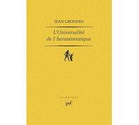 L'Universalité de l'herméneutique