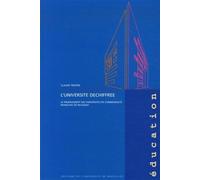L'université déchiffrée Le financement des universités en Communauté française de Belgique - Claude Truffin - Universite De Bruxelles Eds - broché - Guide