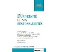 L'université et ses responsabilités Elisabeth Mella (Auteur)