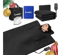 Lunix LX17 Couverture de sauna infrarouge, sac de sauna portable pour la relaxation, la désintoxication et le soulagement du stress, chaleur réglable de 25 à 80 °C, couverture infrarouge lointaine