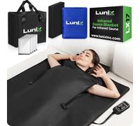 Lunix LX17 Couverture de sauna infrarouge, sac de sauna portable pour la relaxation, la désintoxication et le soulagement du stress, chaleur réglable de 25 à 80 °C, couverture infrarouge lointaine