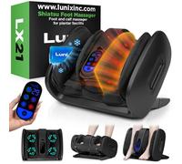 Lunix Masseur de pieds Lx21 avec télécommande pour soulager la douleur, améliorer la circulation et la thérapie par la chaleur. Masseur shiatsu des pieds et des mollets pour fasciite plantaire et
