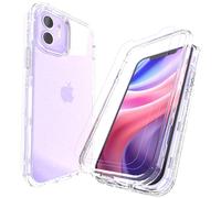 LUNOVATE Coque pour iPhone 11 à paillettes résistantes aux chocs à 360° avec 2 films de protection d'écran en polycarbonate rigide + TPU souple - Coque de protection transparente pour iPhone 11 de 6,1