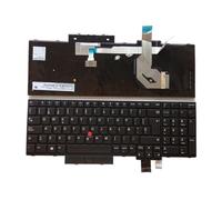 LUNOZST Clavier rétroéclairé pour Ordinateur Portable Lenovo (Version américaine, espagnole et Portugaise) pour Thinkpad T570, T580, P51S, P52S, 01EN928 Facile à remplacer(SP NoBacklit Point)
