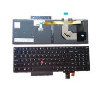 LUNOZST Clavier rétroéclairé pour Ordinateur Portable Lenovo (Version américaine, espagnole et Portugaise) pour Thinkpad T570, T580, P51S, P52S, 01EN928 Facile à remplacer(US Backlit Point)